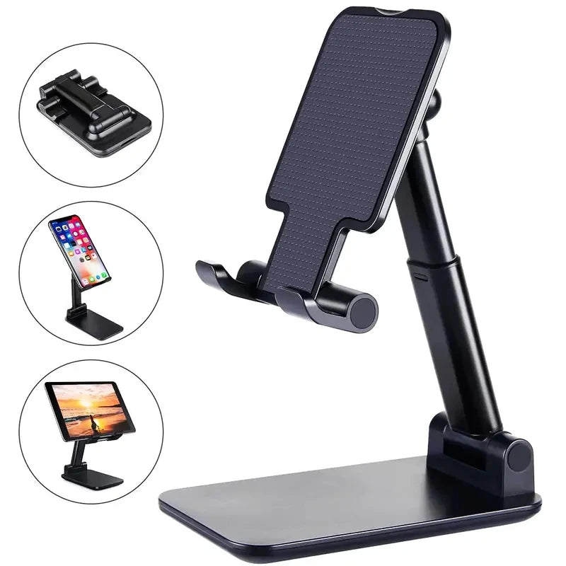 Foldable Phone & Tablet Desk Stand – Compatible with iPhone, iPad & More