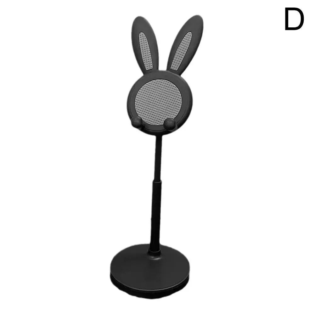 Cute Cartoon Bunny Phone Stand - Adjustable & Compatible with Iphone, Kindle, Ipad, Switch, Tablet & More!
