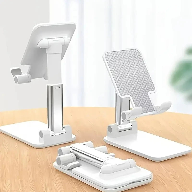 Foldable Phone & Tablet Desk Stand – Compatible with iPhone, iPad & More
